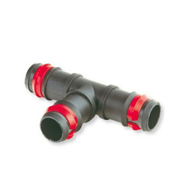 Tê 16 mm com segurança, canelado