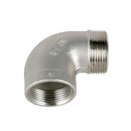 Joelho macho-fêmea de 3/4'' inox AISI 316