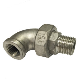 Joelho macho com junção cónica 1'' inox AISI 316