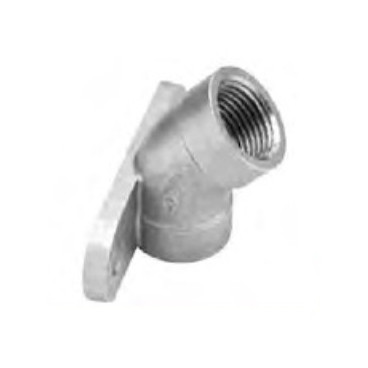 Joelho com pater 1/2'' x 45º inox AISI 316