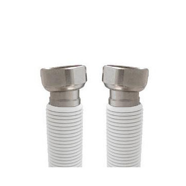 Tubo extensível em aço inox revestido UNE 60713 DN20 3/4'' fêmea-fêmea 10-17 cm