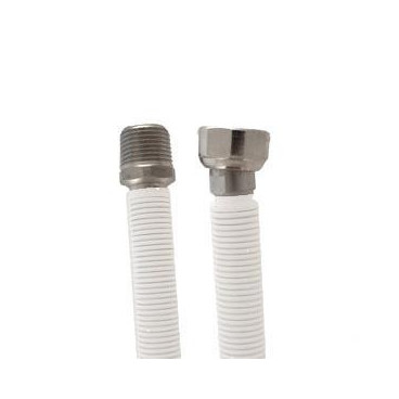 Tubo extensível em aço inox revestido UNE 60713 DN12 1/2'' x 1/2'' macho-fêmea 10-17 cm
