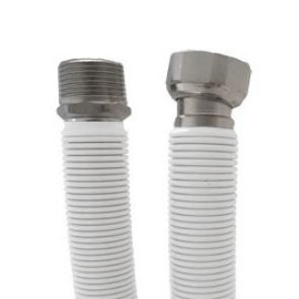 Tubo extensível em aço inox revestido UNE 60713 DN20 3/4'' macho-fêmea 10-17 cm