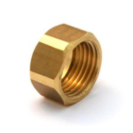 Porca 1/2'' furo 17 mm latão gás