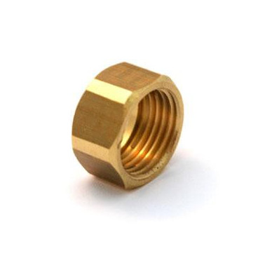 Porca 1/2'' furo 17 mm latão gás