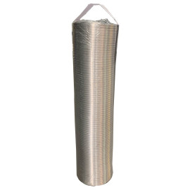 Tubo alumínio extensível 1 m D 80 mm 60 µ, T -30° a 250°C