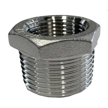 Porca de redução 1''1/2 x 1''1/4 inox AISI 316