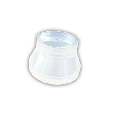 Redução circular 90 x 130 mm branca