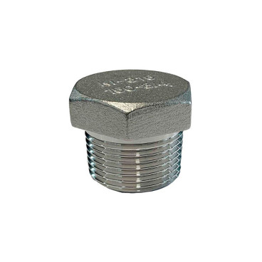 Tampão macho de 1'' Inox AISI 316