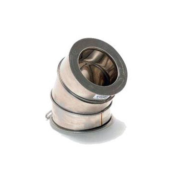 Curva 200/250 mm a 45º para inox exaustão