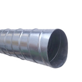 Tubo Spiro galvanizado 80 mm (vara 3 m)