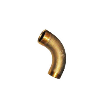 Curva 90º macho-macho de 1''1/2 latão