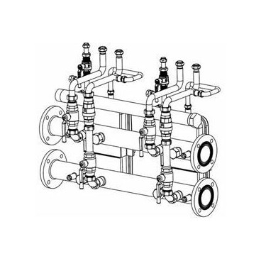 Kit hidráulico duplo BIOS 50F/70F, Baxi 140040406