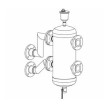 Kit garrafa de equilíbrio para caudal máximo 28 m³/h Baxi 140040410