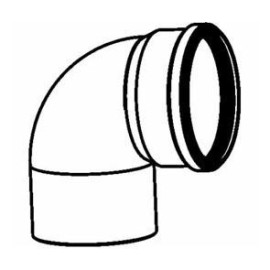 Curva 90º D110, Baxi 140040241
