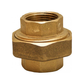 Junção sede cónica fêmea-fêmea 1/2'' latão