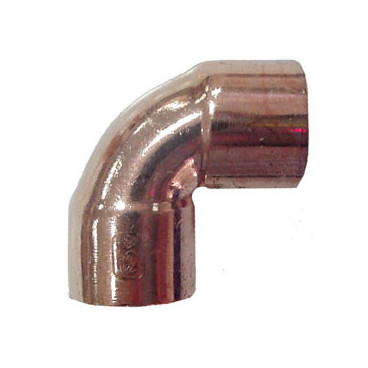 Joelho 90º de cobre para soldar 10 mm