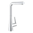 Torneira monocomando de cozinha com chuveiro Zedra, Grohe 32553002