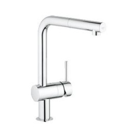 Torneira monocomando de cozinha bica L com chuveiro Minta, Grohe 32168000