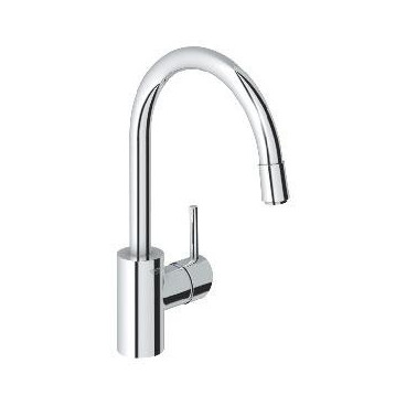 Torneira monocomando de cozinha espumador extraível Concetto, Grohe 32663003