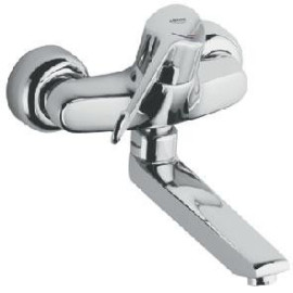 Torneira monocomando de cozinha parede com mantete hospitalar Euroeco Sp, Grohe 33911000