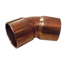 Joelho 45º de cobre para soldar 15 mm