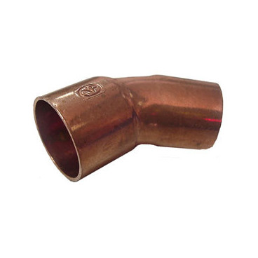 Joelho 45º macho-fêmea de cobre para soldar 18 mm