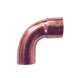Curva 90º macho-fêmea de cobre para soldar 18 mm
