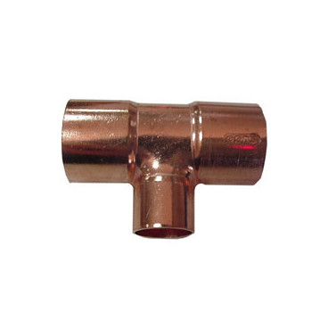 Tê de cobre para soldar 54 x 22 x 54 mm