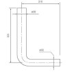 Curva descarga 50 x 32 mm para autoclismo branco, OLI 490441