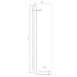 Tubo descarga 1000 mm D32 mm, OLI 490461