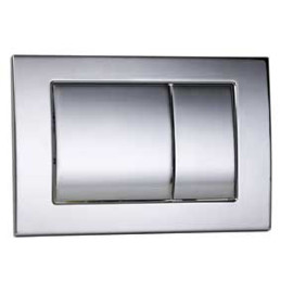 Placa de comando metal cromada dupla descarga, OLI CG18000011418