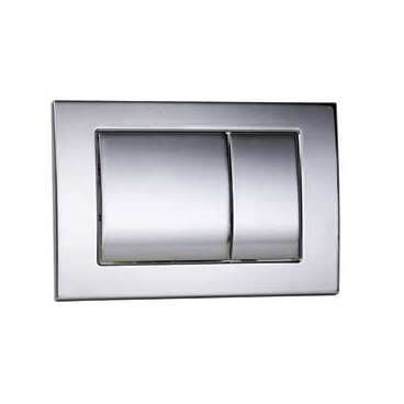 Placa de comando metal cromada dupla descarga, OLI CG18000011418