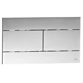 Placa de comando SLIM cromada dupla descarga, mecânica, OLI CG23000010196