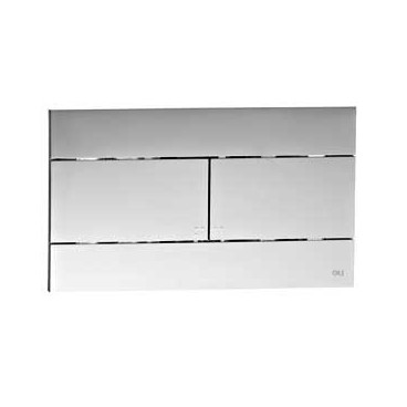 Placa de comando SLIM cromada dupla descarga, mecânica, OLI CG23000010196