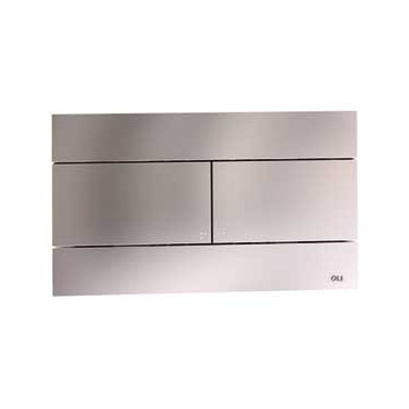 Placa de comando SLIM inox escovado dupla descarga, OLI CG23000057141