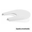 Tampo de bidé GLAM queda amortecida Termodur branco, Sanitana S80006781600001