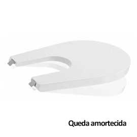 Tampo de bidé GLAM queda amortecida Termodur branco, Sanitana S80006781600001