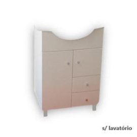 Móvel com 50 cm Clio branco