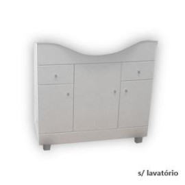 Móvel com 100 cm Clio branco