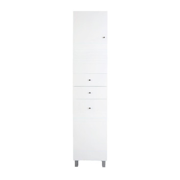 Móvel auxiliar alto 40 cm com tulha branco