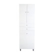 Móvel auxiliar alto 60 cm com tulha branco