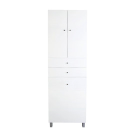 Móvel auxiliar alto 60 cm com tulha branco