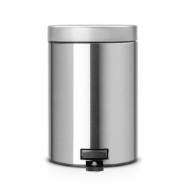 Balde lixo 5L inox mate com pedal Newicon, Brabantia 112645