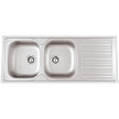 Lava-louça POUSAR 1200 x 500 (2 cubas reversíveis) não polido, Rodi 0456KP2F321A0