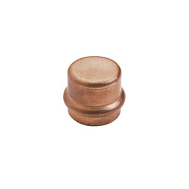 Tampão fêmea 18 mm de prensar para tubo de cobre