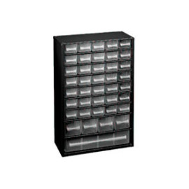 Armário metálico com 40 gavetas C40 preto, 132107 Raaco