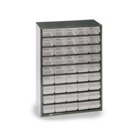 Armário metálico 900, série 150, com 45 gavetas (420 x 307 x 150 mm) 118255 Raaco