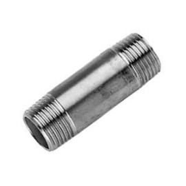 Ponta roscada dupla 3/4'' inox AISI 316 (60 mm)