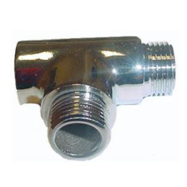 Tê de 1/2'' macho-macho-fêmea cromado